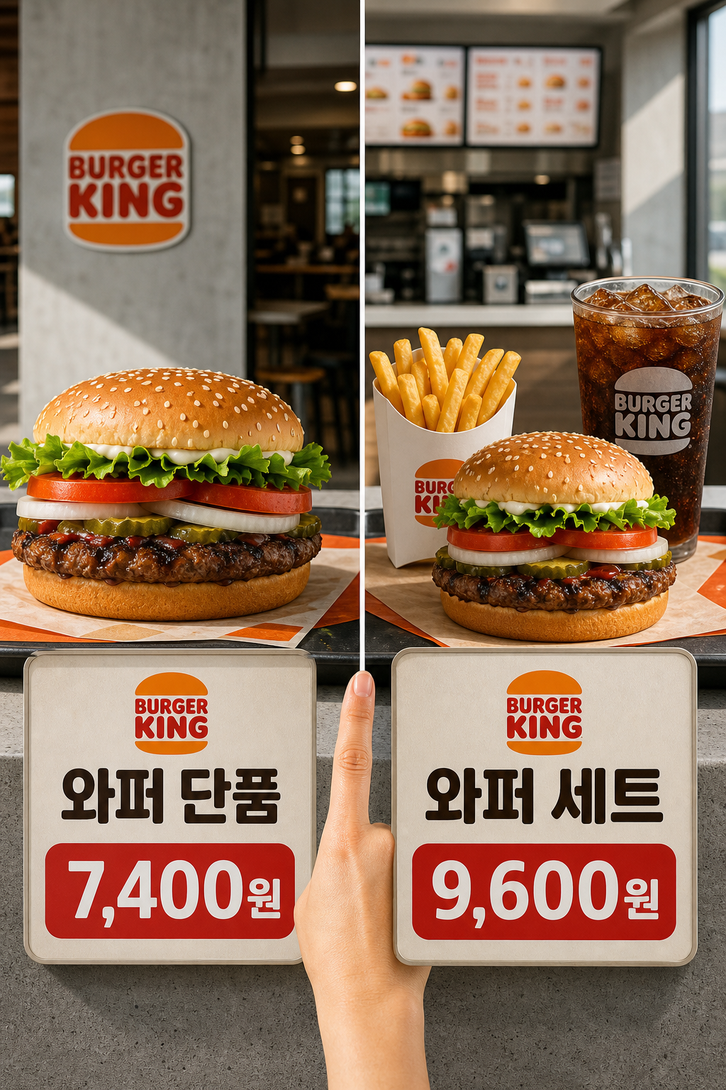 버거킹 와퍼 세트 가격과 구성 비교 2026